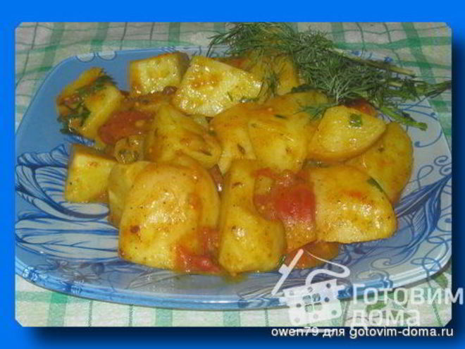 Рецепт картофеля по-бомбейски