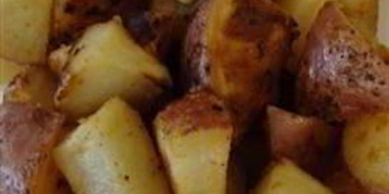 Картофель с чесноком в духовке
