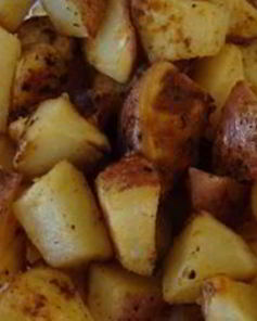 Картофель с чесноком в духовке