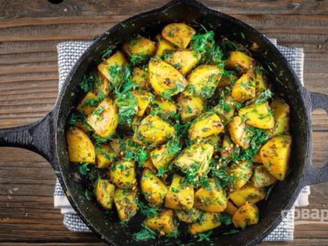 Рецепт картофеля с чесноком