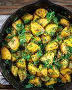 Картофель с чесноком