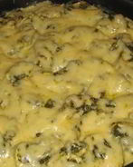 Картофель с фаршем и кабачками