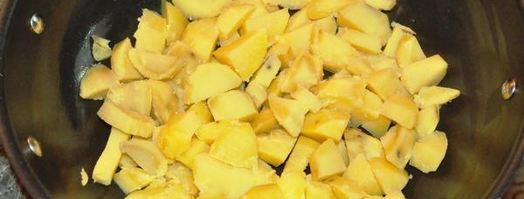 картофель с говядиной, фасолью и опятами. Шаг 4