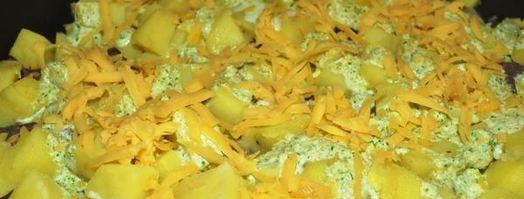 картофель с говядиной, фасолью и опятами. Шаг 8