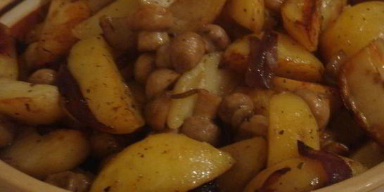 Картофель с грибами