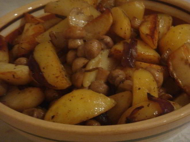 Рецепт картофеля с грибами