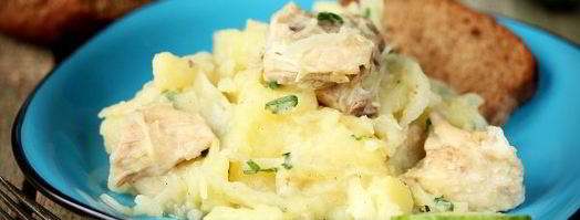 картофель с курицей и капустой в мультиварке. Шаг 7