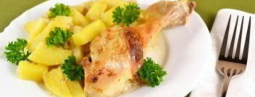 картофель с курицей в духовке. Шаг 6