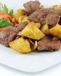 Картофель с печенью по-фински