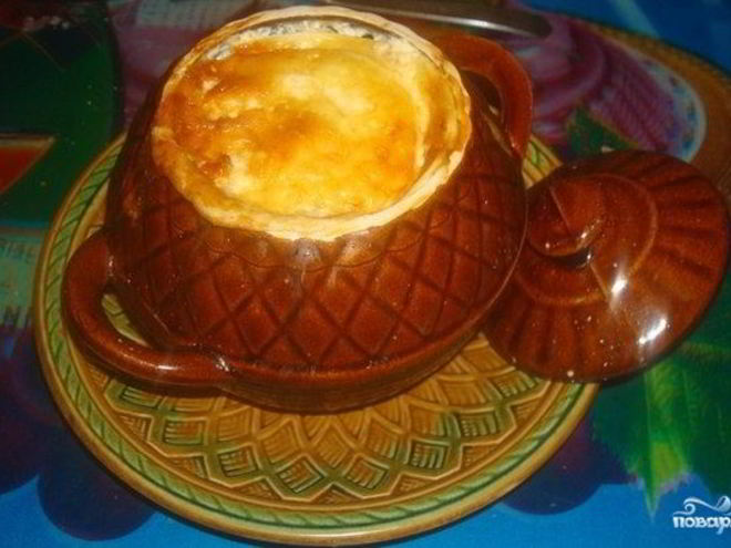 Рецепт картофеля в горшочках с сыром