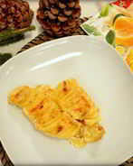 Картофель в сливочном соусе с чесноком