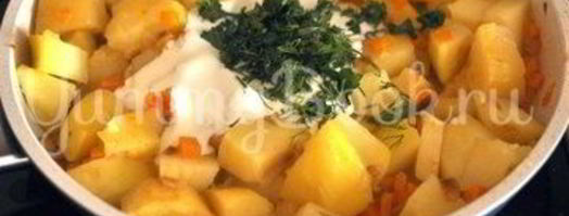 картофель в сметане. Шаг 4