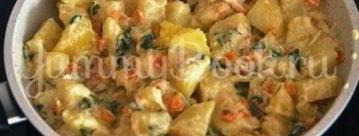 картофель в сметане. Шаг 5