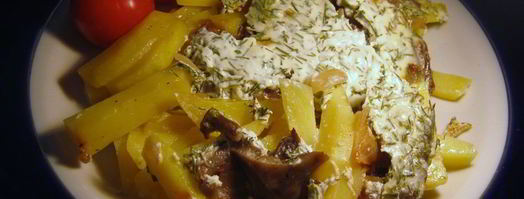 картофель в сметанно-чесночной заливке. Шаг 6