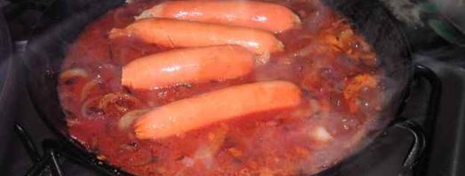 картофель жареный с сосисками. Шаг 6