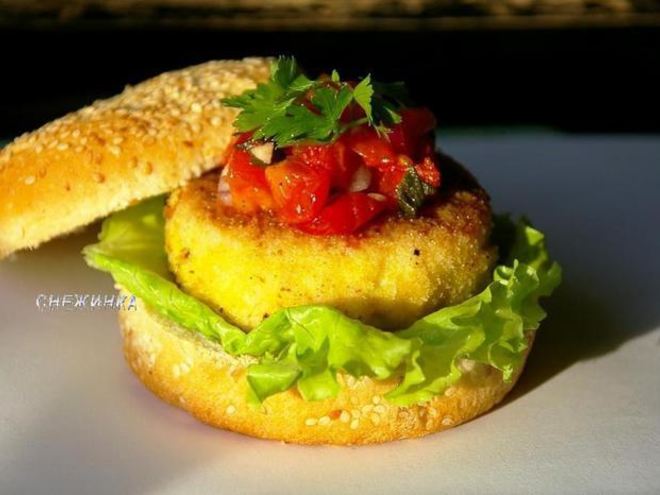 Рецепт картофельно-рыбных крокеты с томатной сальсой