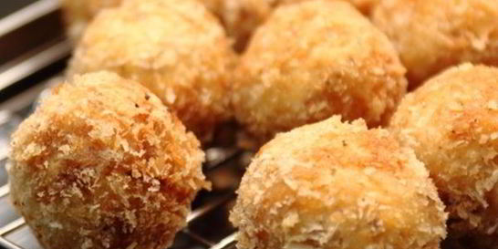 Картофельные крокеты с грибами