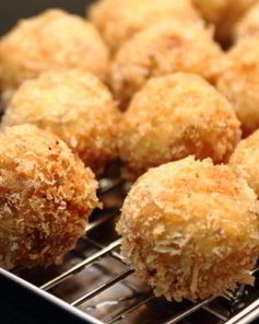 Картофельные крокеты с грибами