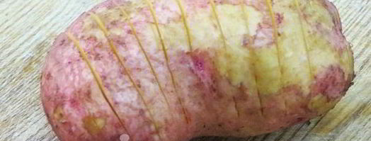 картошка-гармошка с салом в духовке. Шаг 4