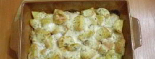 картошка под чесночным соусом в духовке. Шаг 7