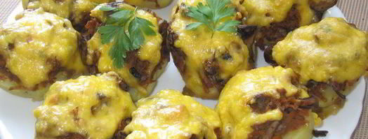 картошка с грибами в духовке. Шаг 8