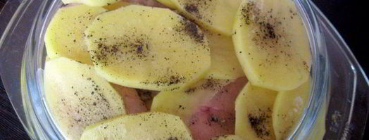 картошка с куриными грудками в микроволновке. Шаг 7