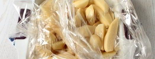 картошка с мясом в рукаве, в духовке. Шаг 5