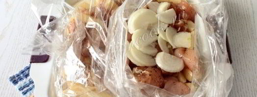 картошка с мясом в рукаве, в духовке. Шаг 6