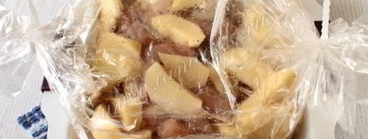 картошка с мясом в рукаве, в духовке. Шаг 7