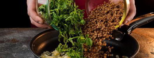 красная чечевица с томатами и шпинатом. Шаг 4