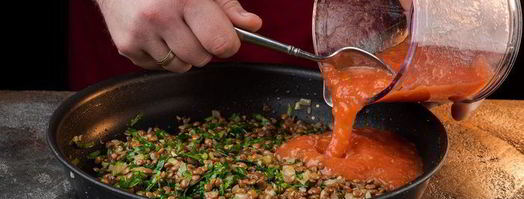 красная чечевица с томатами и шпинатом. Шаг 6