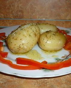 Молодой Картофель с чесночно-укропным маслом