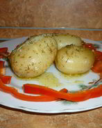 Молодой Картофель с чесночно-укропным маслом