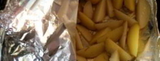 молодой картофель в фольге. Шаг 4