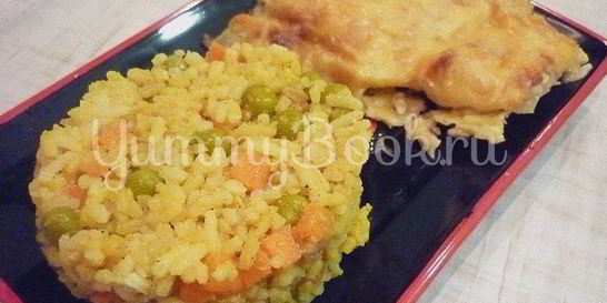 Нежный рис с простыми овощами