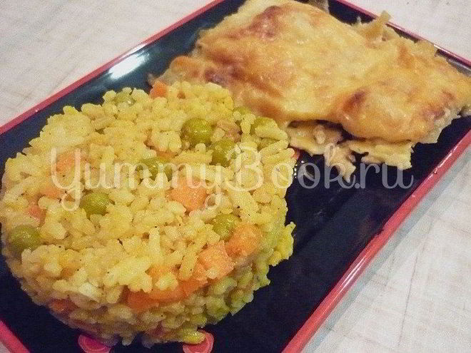 Рецепт нежного риса с простыми овощами