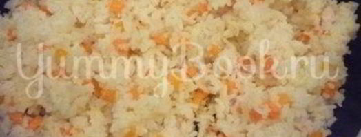 нежный рис с простыми овощами. Шаг 3