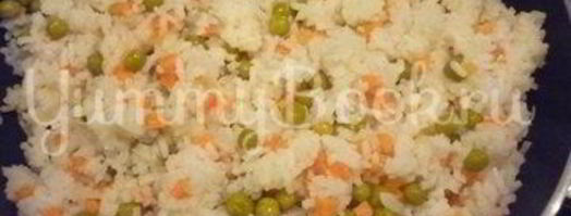 нежный рис с простыми овощами. Шаг 4