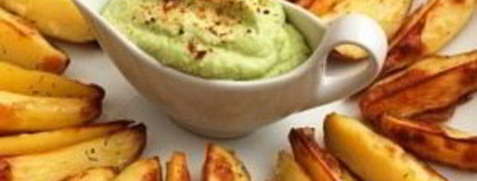 печеный картофель с соусом из авокадо. Шаг 6