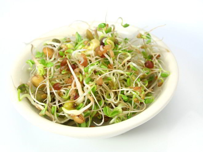 Рецепт пророщенной чечевицы с тофу и перцем