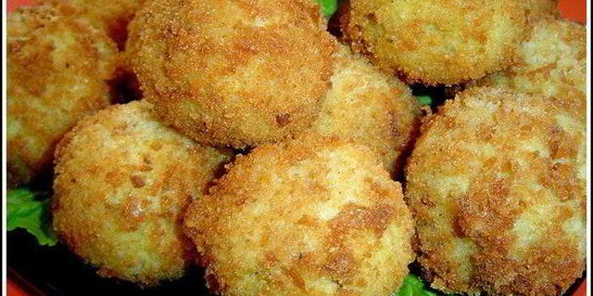 Пшенные крокеты с грибами