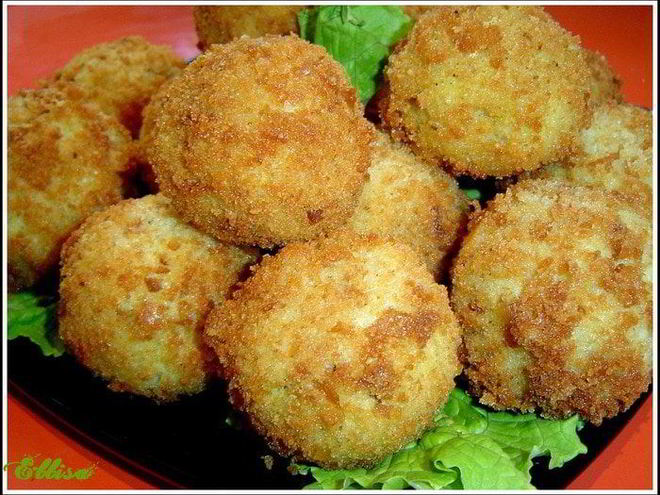 Рецепт пшенных крокетов с грибами