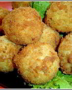 Пшенные крокеты с грибами