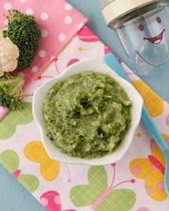 Пюре из цветной капусты и брокколи