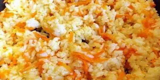 Рис на сковороде за полчаса