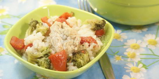 Рис по-деревенски с курицей