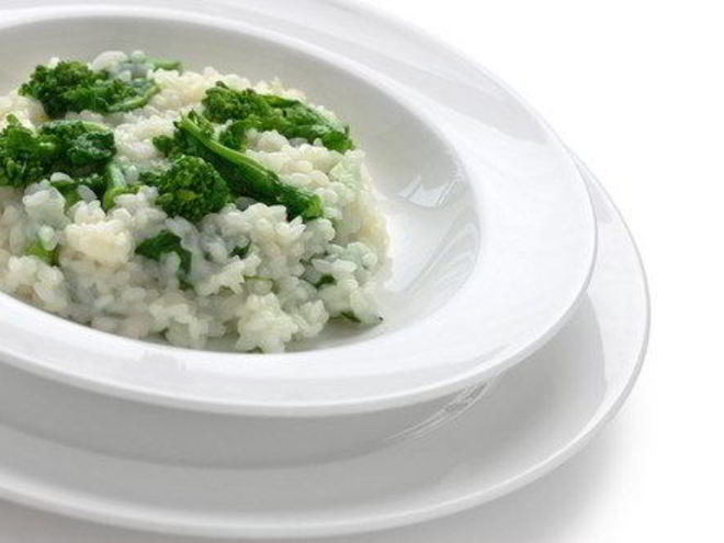 Рецепт риса с брокколи в сливочно-сырном соусе