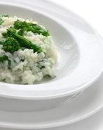 Рис с брокколи в сливочно-сырном соусе