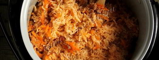 рис с фаршем и морковью в мультиварке. Шаг 8