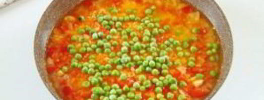 рис с горохом и сладким перцем. Шаг 5